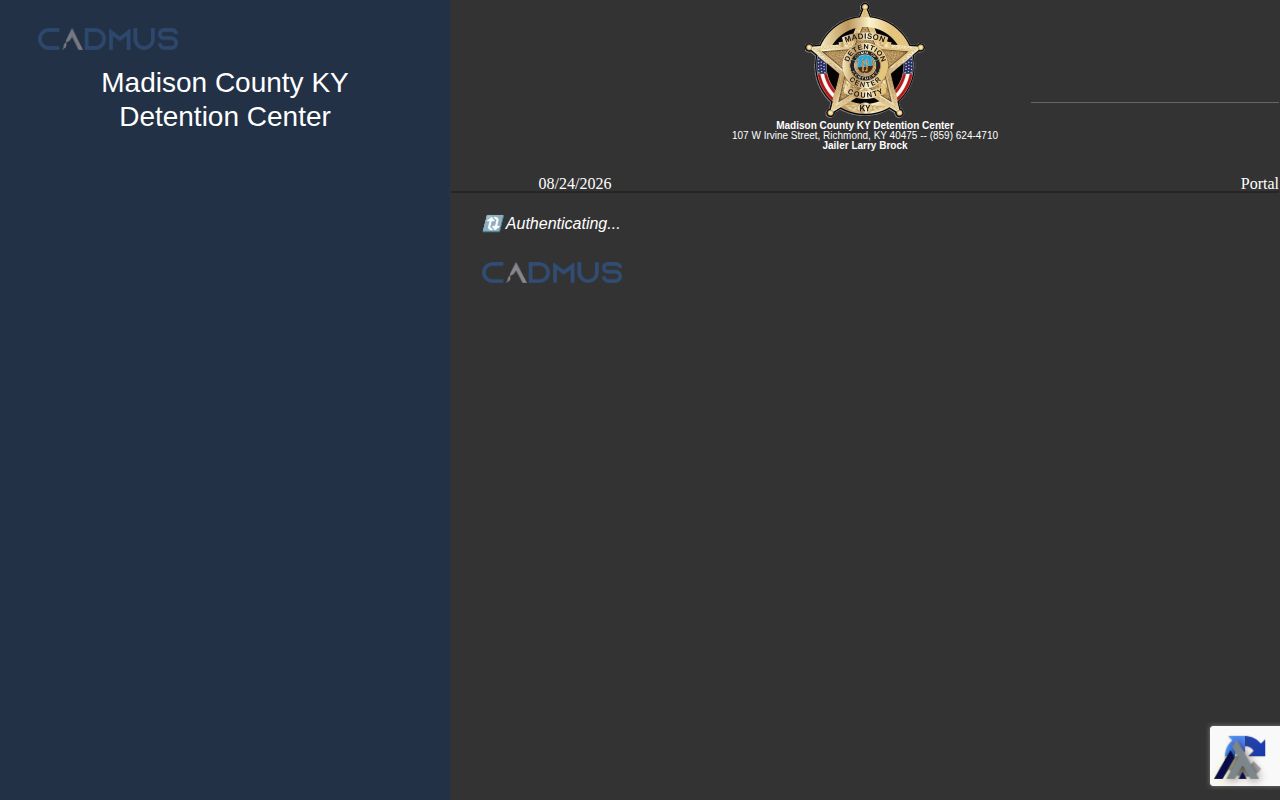 Madison County current inmate roster record access